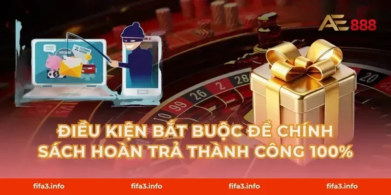 Điều kiện bắt buộc để chính sách hoàn trả thành công 100%